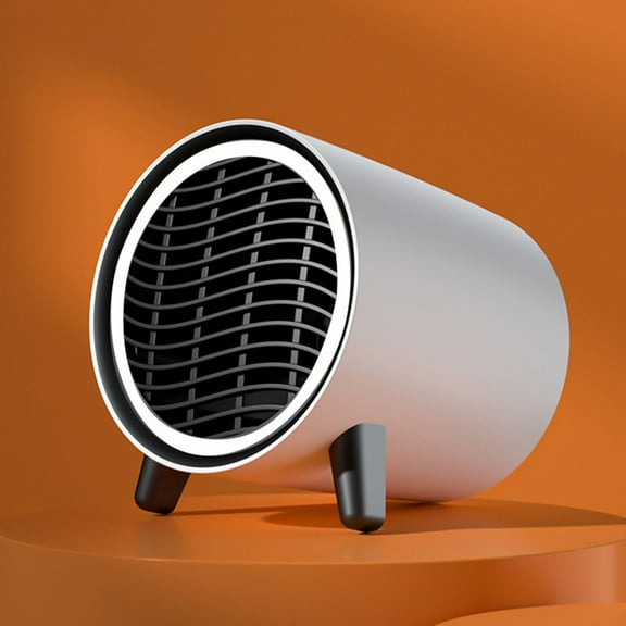 Small Desktop Heater Creative Design, Quick Heating Electric Warm Air Blower Safe Versatile for Office Home Industrial Electronics Applications and Personal Use