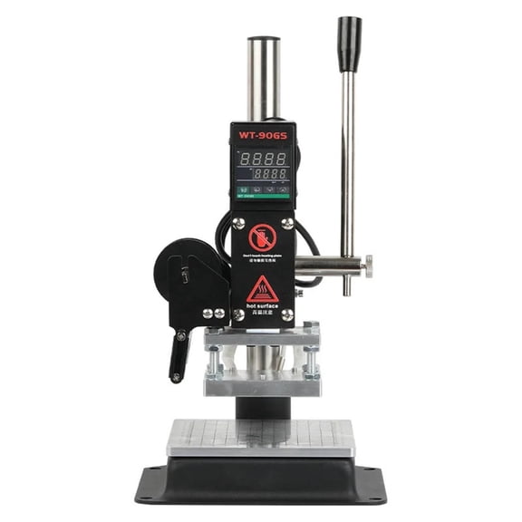 Small Desktop Manual Logo Hot Stamping Machine Wood Trademark Embossing Brand Indentation Machine PU Leather Hot Indentation