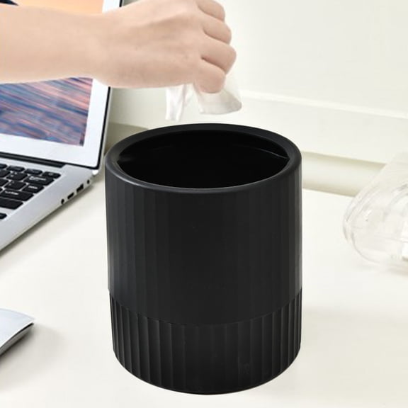 Small Desktop Trash Can with Flip Lid | Mini Wastebasket for Office, Bedroom & Bathroom | 5.3x5.3x5.9 Inch Plastic Storage Bin | White & Multicolor Options | 1-Piece Household Organizer