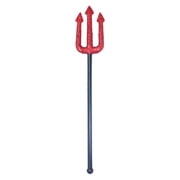 Small Devil Pitchfork, Halloween Costume Accessories, Glitter Red Trident, Party Prop for Young Ages and Adults, 17.3 Inch Plastic Demon Fork Detachable Toy, Cosplay Party Supplies, 1Pc