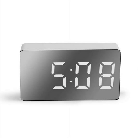 Small Digital Alarm Clock for Bedroom, Large Big Numbers Display, Electric Bedside Desk Clock with USB Charging Port, Adjustable Alarm Volume, 12/24Hr, Snooze
