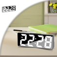 thumbnail image 1 of Small Digital Alarm Clock for Bedroom with Large Big Numbers , Electric Bedside Desk Clock with USB Charging Port, Brightness Dimmer, Adjustable Alarm Volume, USB-C Adapter Powered, 1 of 10