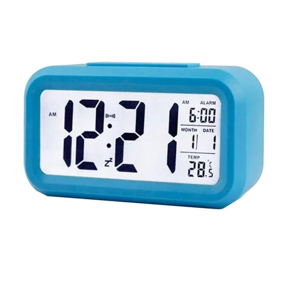 Small Digital Alarm Clock With Gentle Up Sound And Adjustable Brightness