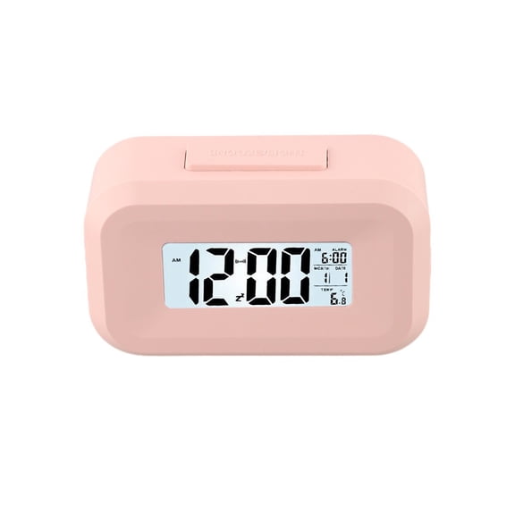 Small Digital Alarm Clock with Gentle Up Sound and Adjustable Brightness