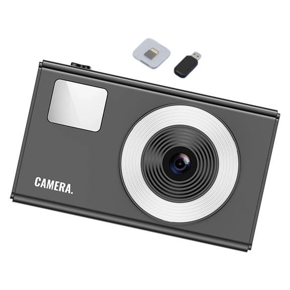 Small Digital Camera With 32GB Memory Card 44MP Sensoring 1080P Video 16X Zooming For Travel Photography