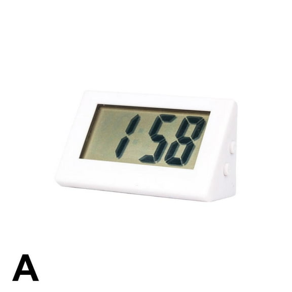Small Digital Clock, LCD Digital Electronic Clock, Travel Clock, Portable Desk Clock, No Tick Electric Desk Clock, Battery Operated, Digital Clock For Table Bedroom