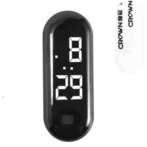 Small Digital Clock - Waterproof Luminous Mini Clock Adhesive, Compact Time Display for Sedan Truck Minivan Motorcycle Bike, Commuting Travel Adventure, Family Outings, Portable Timepiece
