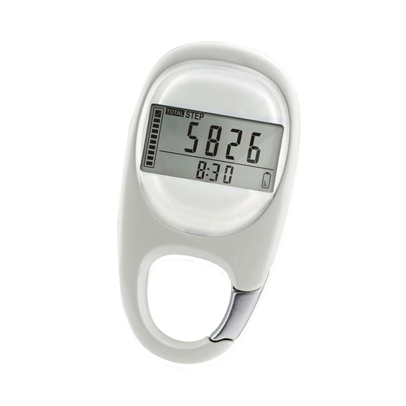 Small Digital Pedometer with Clip Portable Walking 3D Pedometer Simple Step Counter for Step Fitness Camping Hiking
