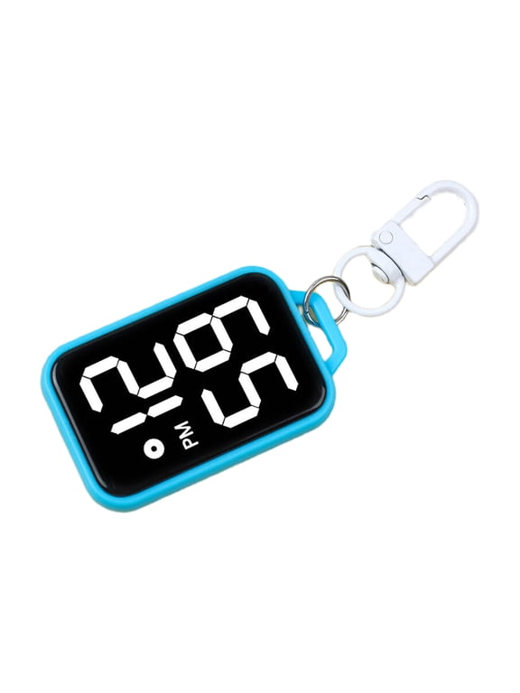 Small Digital Watch Keychain For Students And Children With Accurate Time Display Plastic Electronic Clock Accessories