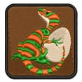 thumbnail image 1 of Small Dinosaur with Egg Applique Multi-Color Embroidered Iron-On Patch - 3.5 Inch Large, 1 of 5