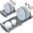 Small Dish Drying Rack, Mini Expandable Compact Dish Rack, Slim ...