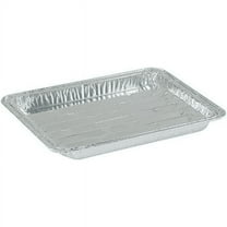 Small Disposable 8.75" x 6.25" Aluminum Broiler Pan - For Baking, BBQ & Grill Trays 10 CT