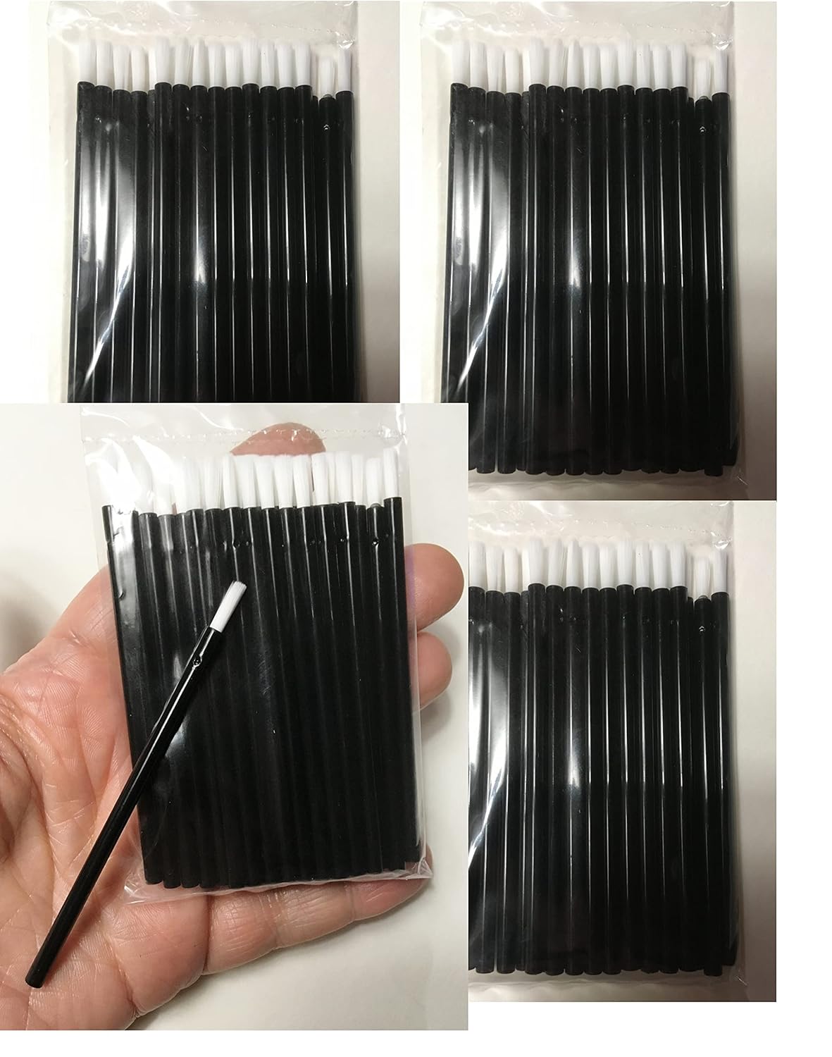 Small Disposable Paint Brushes Pack of 100 Tiny Craft for Paint Lacquer