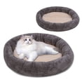 thumbnail image 1 of Small Dog Bed and Cat Bed, Warm and Plush with Thickened Suede Material, Round Pet Kennel Mat for Winter Comfort, Machine Washable Design, 1 of 6