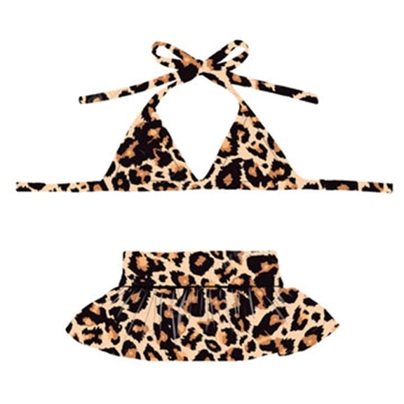 Small Dog Bikini,Summer Pet Swimsuit Puppy Bathing Dress Beach Clothes, Hawaiian Party Pet Costume Outfit for Puppy Cat Kitten Leopard XL
