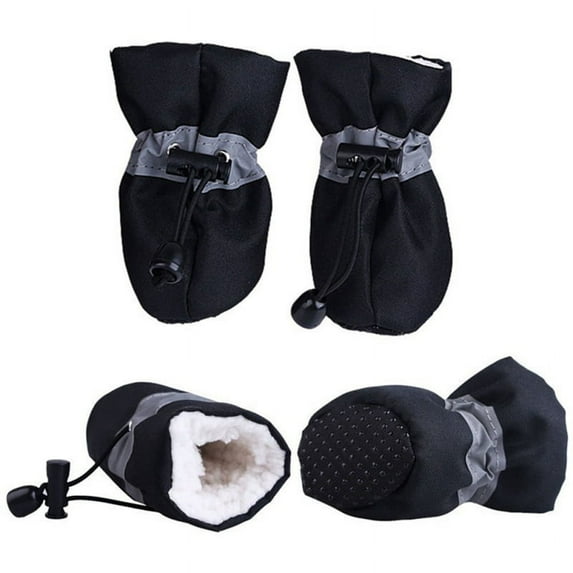 Small Dog Boots Puppy Anti-Slip Shoes Pet Protective Rain Snow Booties