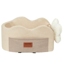 Small Dog Car Booster Seat for Center Console - Pet Travel Accessory for Dogs Up to 8 lbs