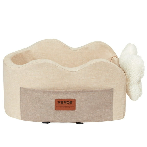 Small Dog Car Booster Seat for Center Console - Pet Travel Accessory for Dogs Up to 8 lbs