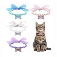 thumbnail image 1 of Small Dog Cat Pearl Collars Pearl Necklace Cute Pet Collars Necklace with Crystal Rhinestone for Dogs Cats Puppy Kitten Party Wedding Birthday (Pink), 1 of 6