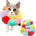 thumbnail image 1 of Small Dog Cat Recovery Collar Cute Post Surgery Neck Cone Adjustable Pet E-Collar Wound Healing Elizabethan Surgery Recovery Protective Cone for Small Pets, 1 of 5