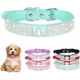 thumbnail image 1 of Small Dog Collar with Crown Rhinestone, Pretty Glitter Crystal Jewel Bling Sparkly Diamond Puppy Collars for XXS XS Small Medium Large Pet Girls Dogs Female Cats Kitten, 1 of 7