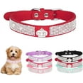 thumbnail image 1 of Small Dog Collar with Crown Rhinestone, Pretty Glitter Crystal Jewel Bling Sparkly Diamond Puppy Collars for XXS XS Small Medium Large Pet Girls Dogs Female Cats Kitten, 1 of 7