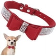 thumbnail image 1 of Small Dog Collars for Female Dogs, Cute Bling Rhinestone Crystal with Bow Tie Glitter Diamond Bowtie Puppy Collars for XXS XS Small Medium Large Pet Girls Dogs Cats, 1 of 6