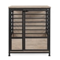 thumbnail image 1 of Small Dog Crate Cage Living Room Side End Table, Gray-Beige, 1 of 6