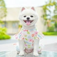 thumbnail image 1 of Small Dog Dress Summer Pet Dog Clothes for Small Dogs Cats Girl Cute Floral Puppy Harness Dresses with Pet Dogs Princess Birthday Dress Female Doggie Summer Outfits Apparel, 1 of 6