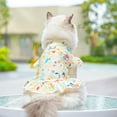 thumbnail image 1 of Small Dog Dress Summer Pet Dog Clothes for Small Dogs Cats Girl Cute Floral Puppy Harness Dresses with Pet Dogs Princess Birthday Dress Female Doggie Summer Outfits Apparel, 1 of 6