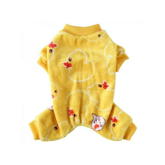 Small Dog Fleece Soft Pajamas Jumpsuit Pet Puppy Cat Winter Clothes Warm Apparel