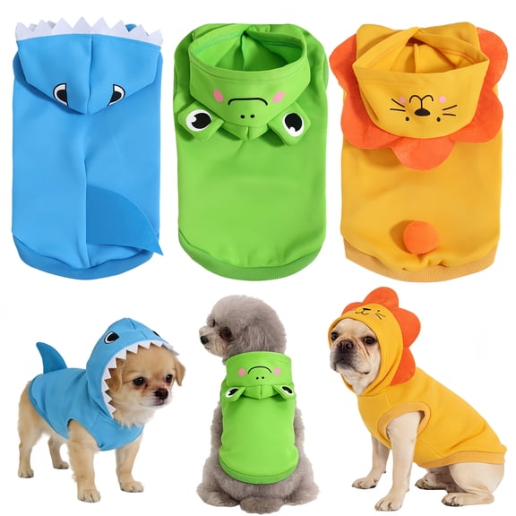 Small Dog Halloween,Dog Hoodie for Small Dogs with Frog Design,Dog Costumes for Small Dogs,1 Pack