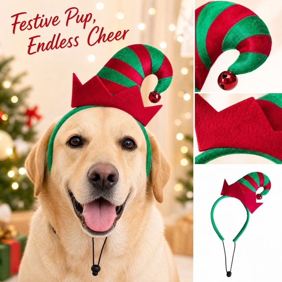Small Dog Halloween with Green Elf Design,Dog Halloween for Christmas Parties,for Dogs,1 Pack