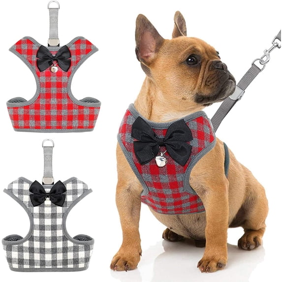Small Dog Harness And Leash Set - No Pull Pet Harness With Soft Mesh Nylon Vest For Small Dogs And Cats