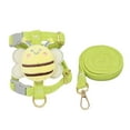 thumbnail image 1 of Small Dog Harness and Leash Set with Bee Design – Soft Cloth Vest for Puppies & Small Breeds – Metal D-Ring & Sturdy Buckles for Daily Walks (S/2.2-5.5lbs), 1 of 8