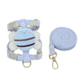 thumbnail image 1 of Small Dog Harness and Leash Set with Bee Design – Soft Cloth Vest for Puppies & Small Breeds – Metal D-Ring & Sturdy Buckles for Daily Walks (S/2.2-5.5lbs), 1 of 8