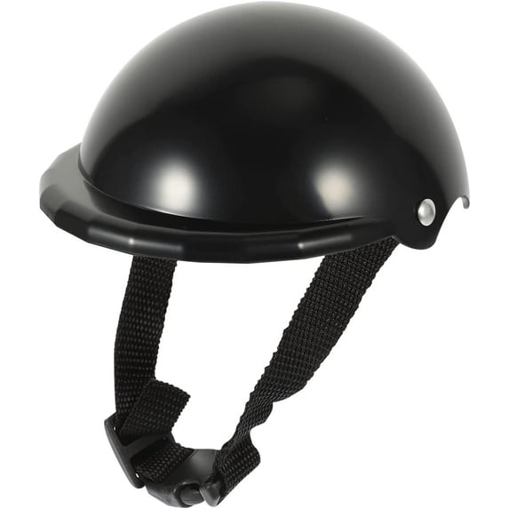 Small Dog Helmet Dog Cat Safety Ridding Cap Pet Motorcycle Bike Hat Sunproof Rainproof Doggie Hardhat for Small Medium Dog Puppy(Black)