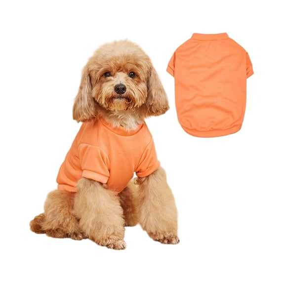 Small Dog Hoodie with Soft Pullover Design and Cozy Fit, Orange, for Small Puppies and Tiny Breeds