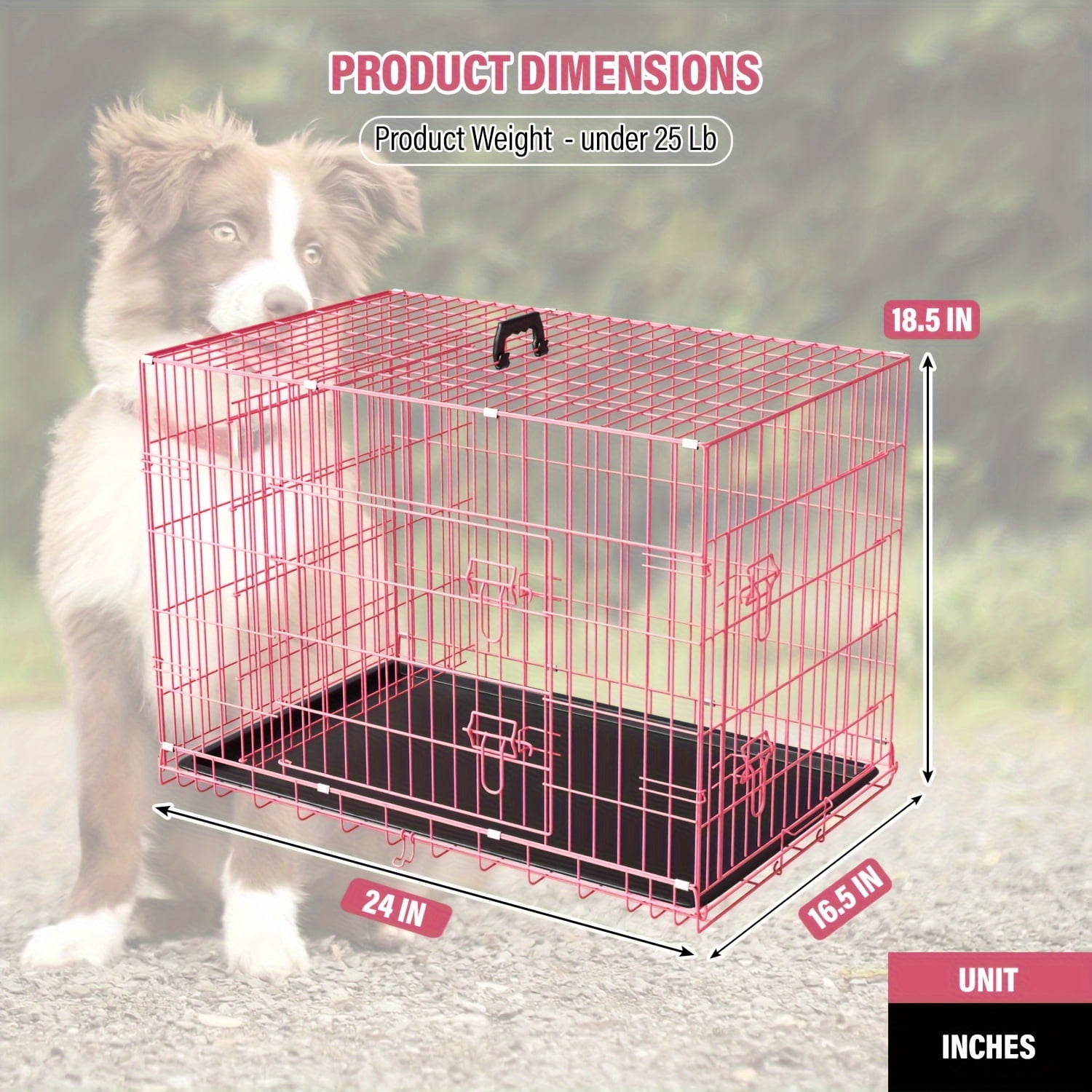 Picture of [Small Dog Metal Crate Cage]Dog Crate For Small Dog, Metal Wire Pet Dog ...