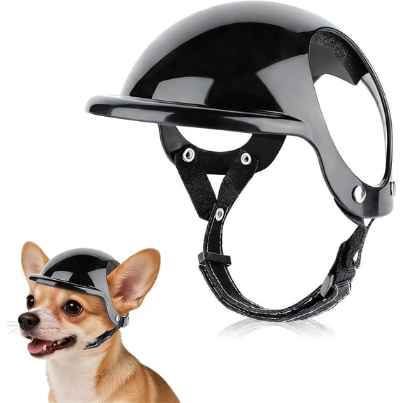 Small Dog Motorcycle Helmet, Adjustable, Ear Holes, Outdoor Riding