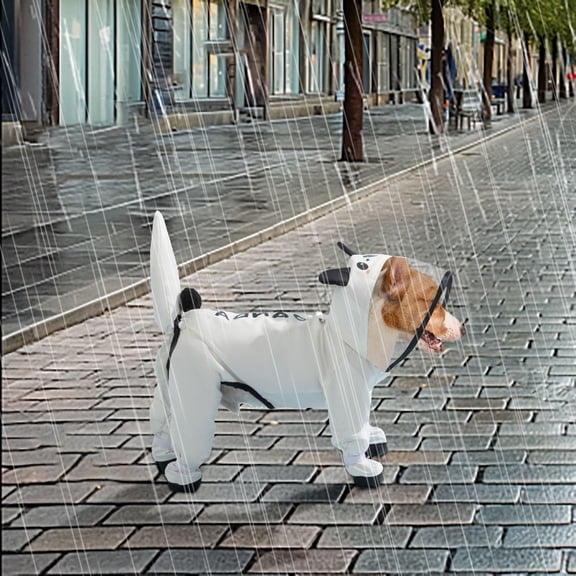 Small Dog Raincoat Hooded With D Ring Full Coverage Dog Rain Jacket Slicker Poncho Dog Rain Jacket With Reflective Strip Rainboot Pet Clothes Birthday Gift For Pet Dog Cat M