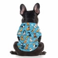 thumbnail image 1 of Small Dog Shirt Dog Clothes for Small Dogs All Over Print Pet Apparel Short Sleeve Dog Shirt Lightweight Breathable Sky Blue Casual Puppy Outfit, 1 Pack, 1 of 5