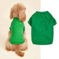 thumbnail image 1 of Small Dog Shirt Dog Clothes for Small Dogs Green Soft Plain Dog Hoodie Casual Breathable Pet Apparel for Daily Walks Indoor Wear 1 Pack, 1 of 8