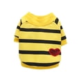 thumbnail image 1 of Small Dog Shirt,Soft Breathable Dog Shirt for Dogs Cats Boy Girl,Pet Clothes for All Season,Breathable Lightweight Pet Tshirt for Frenchie, Dachshund, Yorkie(S,Yellow), 1 of 5