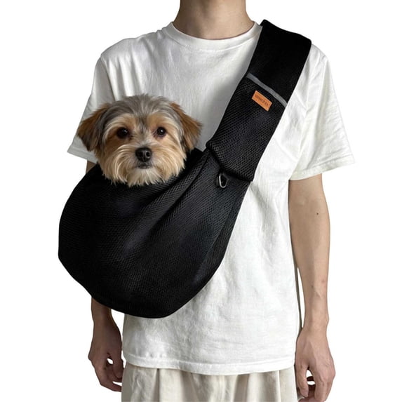 Small Dog Sling Carrier - Classic Pocket & Classic Strap - Wrap Carrier - for 3-10 lbs Pets