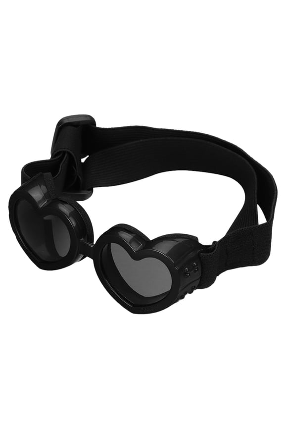 Small Dog Sunglasses Goggles Eye Wear With Adjustable Strap Doggy Heart Shape Fog Sunglasses For Pet Dogs Sun Glasses Doggie Windproof Glasses