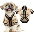 thumbnail image 1 of Small Dog Sweaters Cute Bear Dog Cardigans Clothes for Small Medium Dogs Boy Girl Puppy Cat Knitting Cardigan Outfits Dogs Autumn Coats Warm Pet Doggy Clothes Soft Knitwear Apparel, 1 of 8