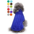 Small Dog Sweaters Knitted Pet Cat Sweater Warm Dog Sweatshirt Dog Winter Clothes Kitten Puppy
