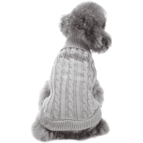 Small Dog Sweaters Knitted Pet Cat Warm Dog Sweatshirt Winter Clothes Kitten Pup Small Dog Winter Coat, Warm Plaid Hoodie for Chihuahuas and Puppies