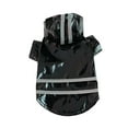 thumbnail image 1 of Small Dog Sweaters Pet PU Raincoat Dog Raincoat Small Medium Dog Reflective Snowproof Puppy ClothesBlack L, 1 of 2